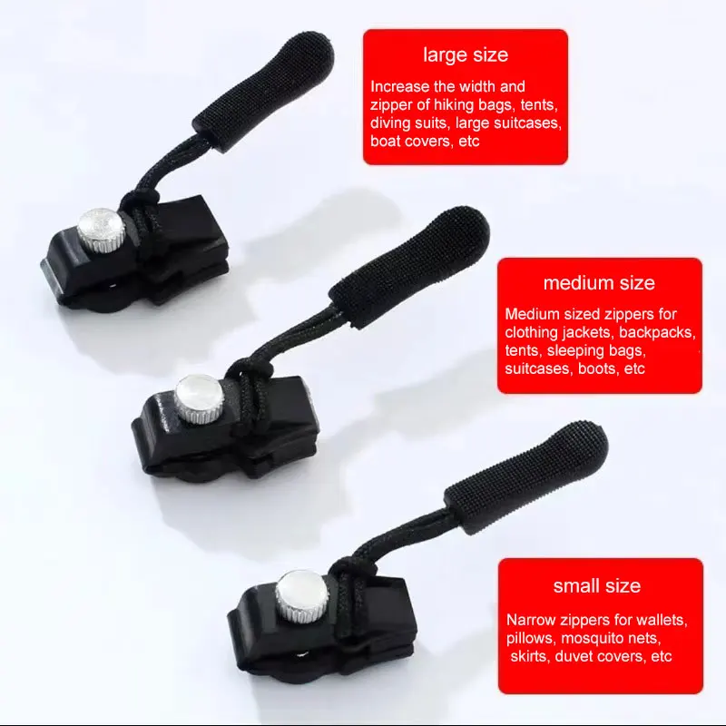 Zipper Repairer Detachable Zipper Head Luggage Outerwear Clothes Shoes Household Use Tool Free Replacement Of Lock Head