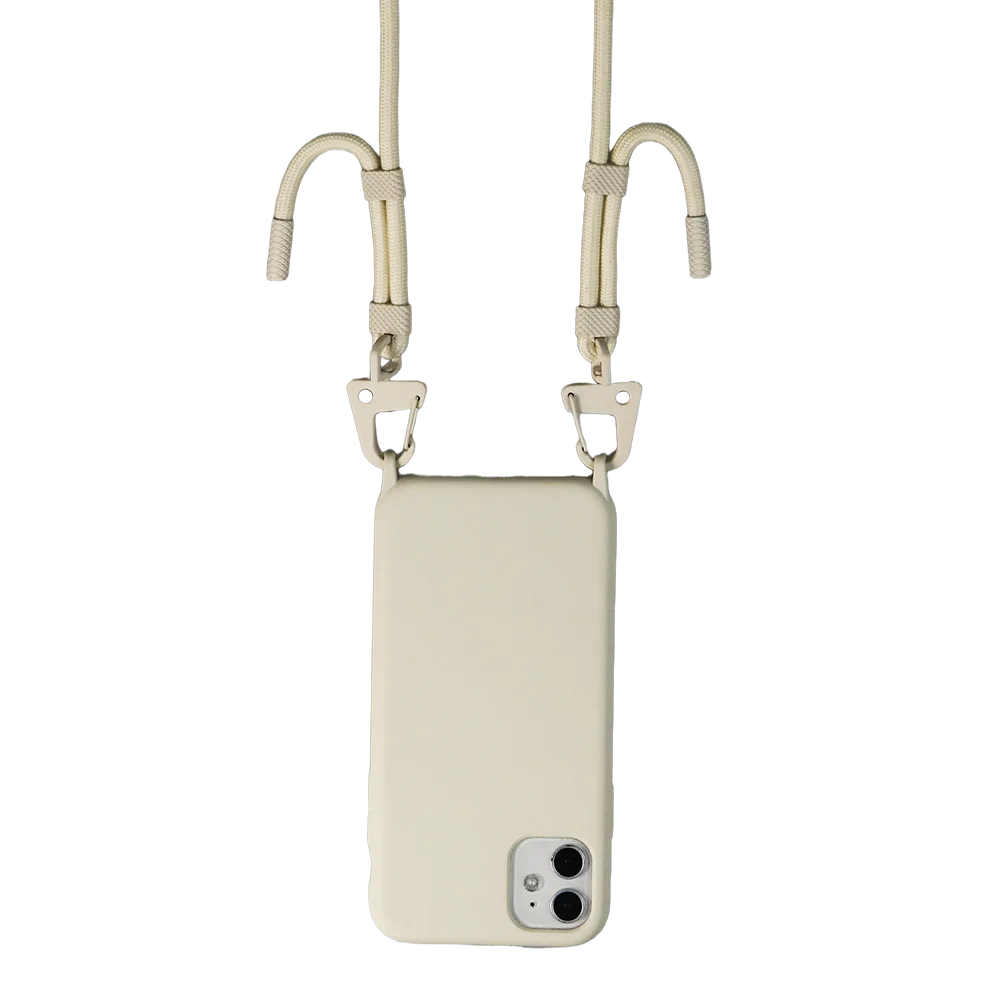Luxury Crossbody Necklace Strap Lanyard Cord Soft Phone Case with XOUXOU Rope Cover