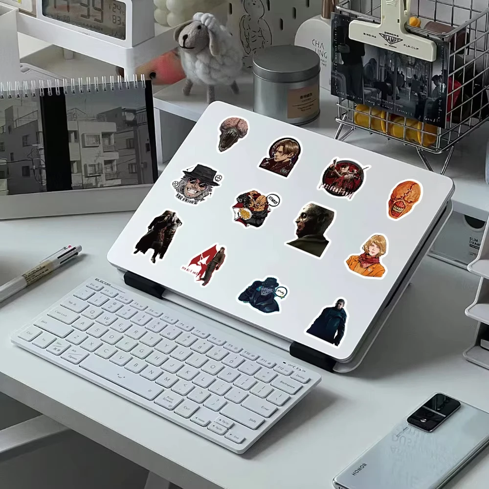 60PCS 레지던트 이블 스티커 그래피티 스티커 DIY 다이어리 폰 케이스 핸드메이드 스크랩북 미적 스티커