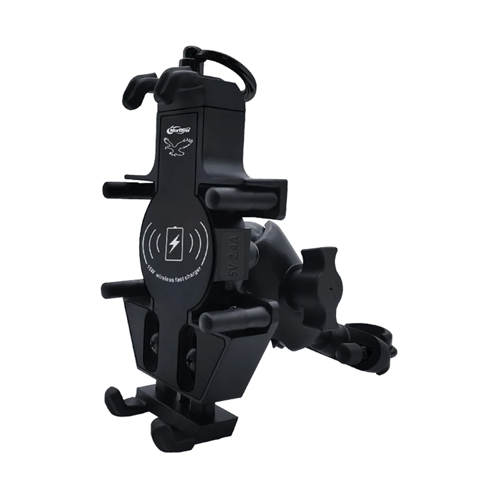 

Accessories Phone Holder QC3.0 Stainless Wireless 15W Charging Bracket Handlebar Holder Motorcycle Phone Charger