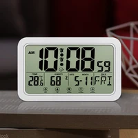 Réveil Numérique LED Magnétique avec Écran LCD, Horloge de Table avec Affichage de la Date, de la Température et de l'Humidité 3