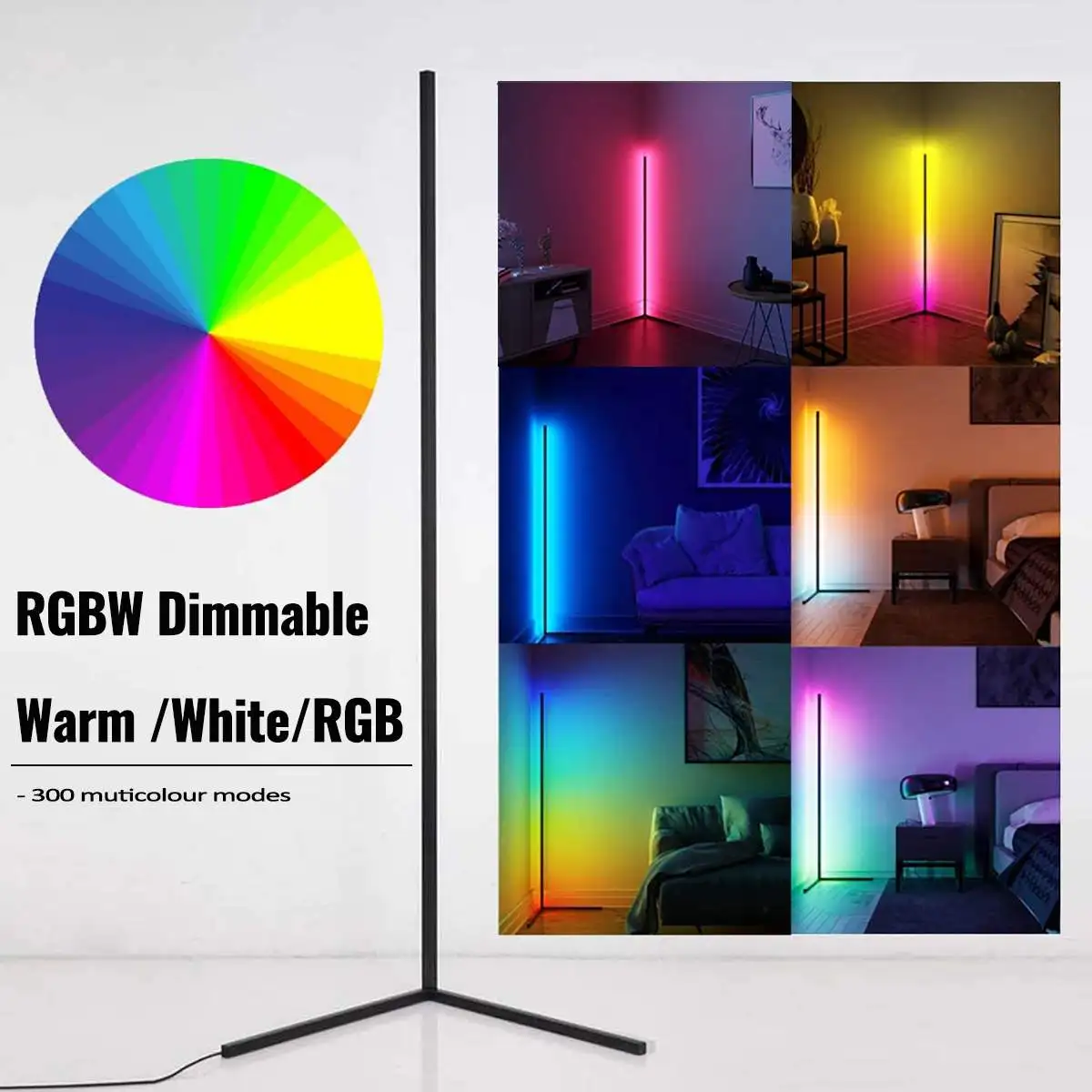 

Modern Corner Floor Lamp LED Table Lamp Living Room Floor Lamps Remote Control Standing Lamps Stand Read Lamp for Bedroom