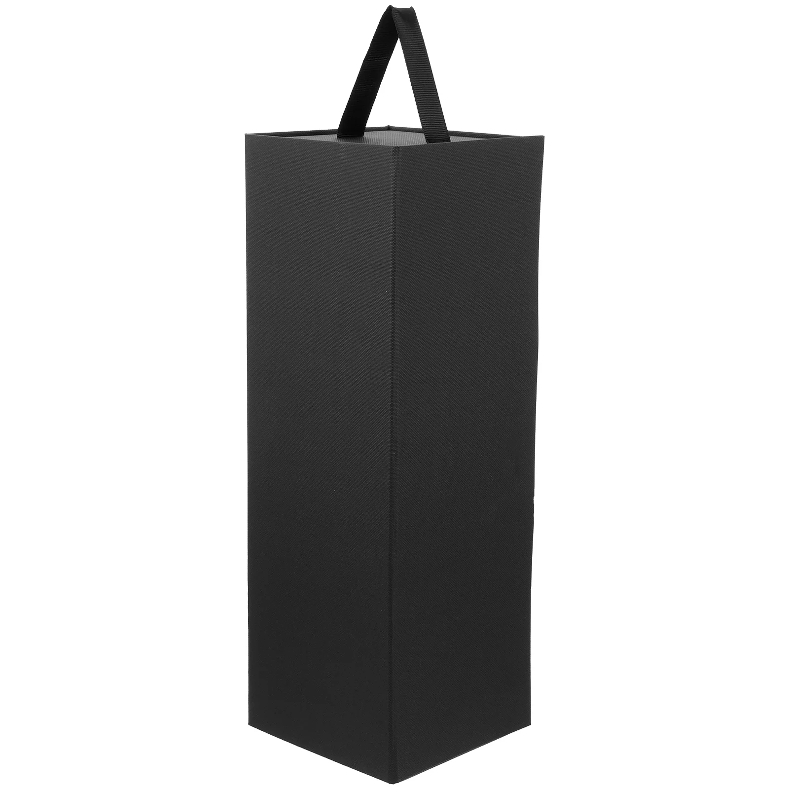 Single Wine Box Black Bottle Case – Durable Reusable Holder for 750ml Wine, Travel &amp... - SKU WBBC2108 - UGI Packaging