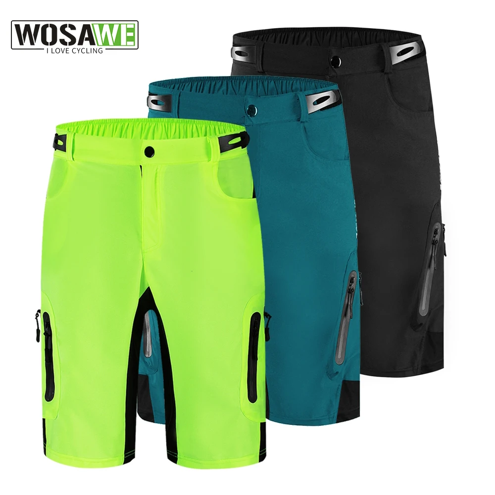 Wosawe Mtb Cycling Shorts Loose With Gel Padded Cycling Underwear