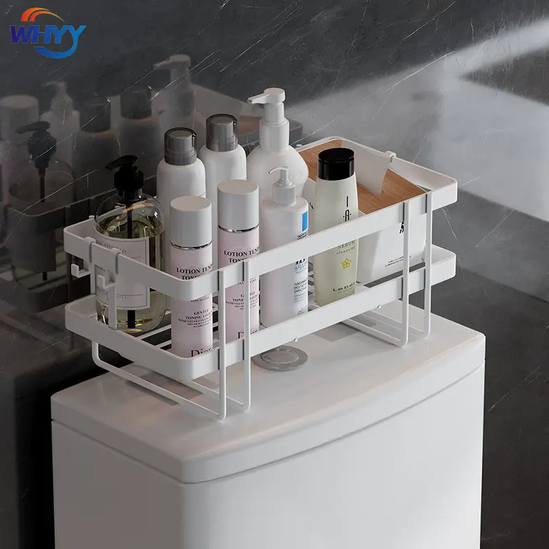 

WHYY Toilet Toilet Storage Rack Above Punch-Free Bath Wall Organizer Storage Bathroom Accessories Toilet Rack Fantastic Product