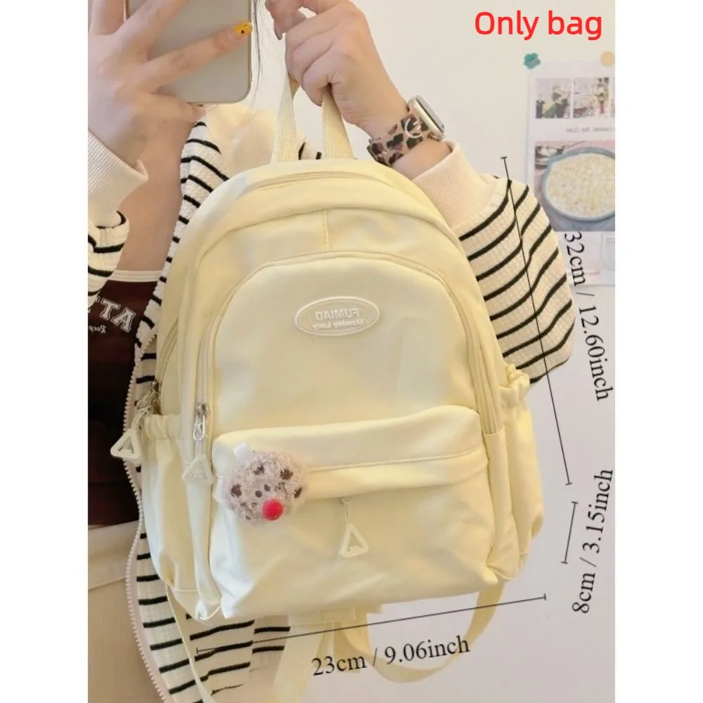 Korean Student School Backpack School Bags For Teenage Girls Cute Women's Backpack Brand Book Pack Nylon Rucksack 6