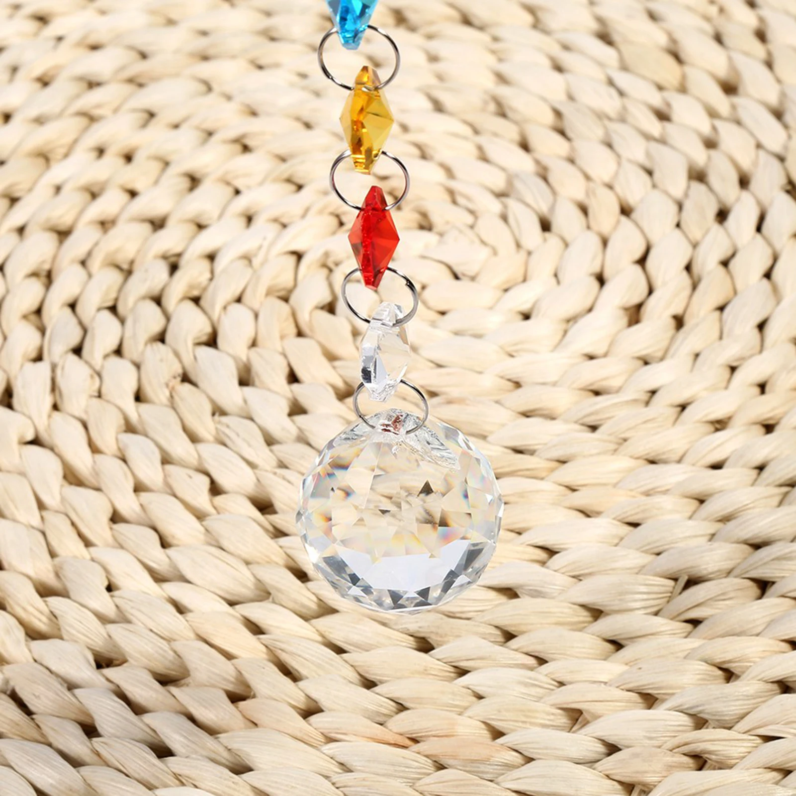 Hanging Crystal Pendant Suncatcher Rainbow Maker Window Drop Crystal Prisms Sun Catcher Car Home Decor