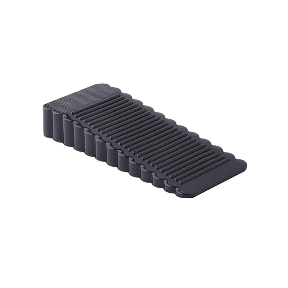 Door Bottom Stopper Durable Silicone Shock Absorbent Block Wedge Doorstops Door Handle Stopper Home Anti-collision