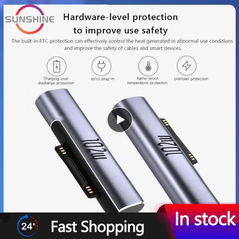 Per Microsoft Surface X 8 7 6 5 4 3 Go Book To Usb Type C Pd Adapter Tablet Convertitore Di Spina Di Ricarica Rapida Accessori Per Laptop
