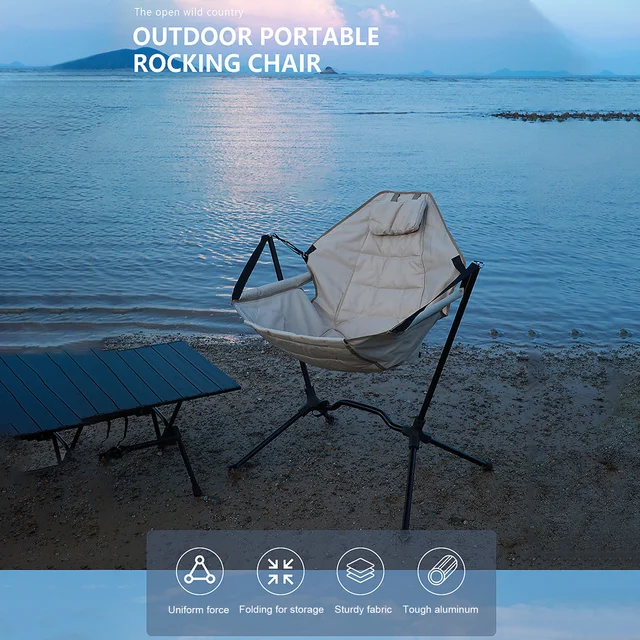 Mecedora Exterior AKSOUL Silla De Camping Hamaca Columpio: Sillas