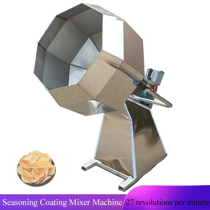 

High Efficiency Snack Food Coating Machine Seasoning Mixer Machine Flavored Machine