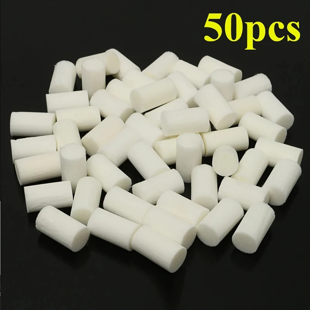 Hand Pump Filter Elements 50Pcs High Pressure Pump Filter Element Refill 30MPa Fiber Cotton Filters For Water Purify Air Compressor System Replacement Kit