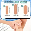 100pcs Flexible Fabric Adhesive Bandage Breathable Elastic Knuckle Bandage Assorted Bulk Fingertip Bandages for First Aid and Wo 3