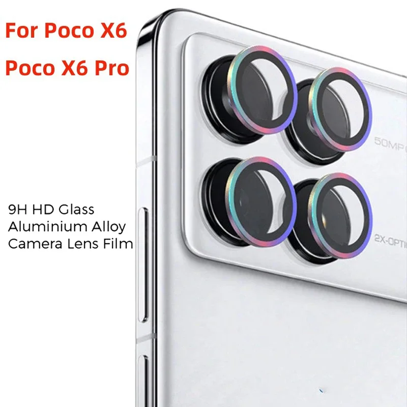Poko Little X6 Pro 5G Custodia In Lega Di Alluminio Ring Camera Lens Protector Cover In Vetro Temperato Per Pocox6 Poco X6 X 6 Pro 6X 5G X6Pro