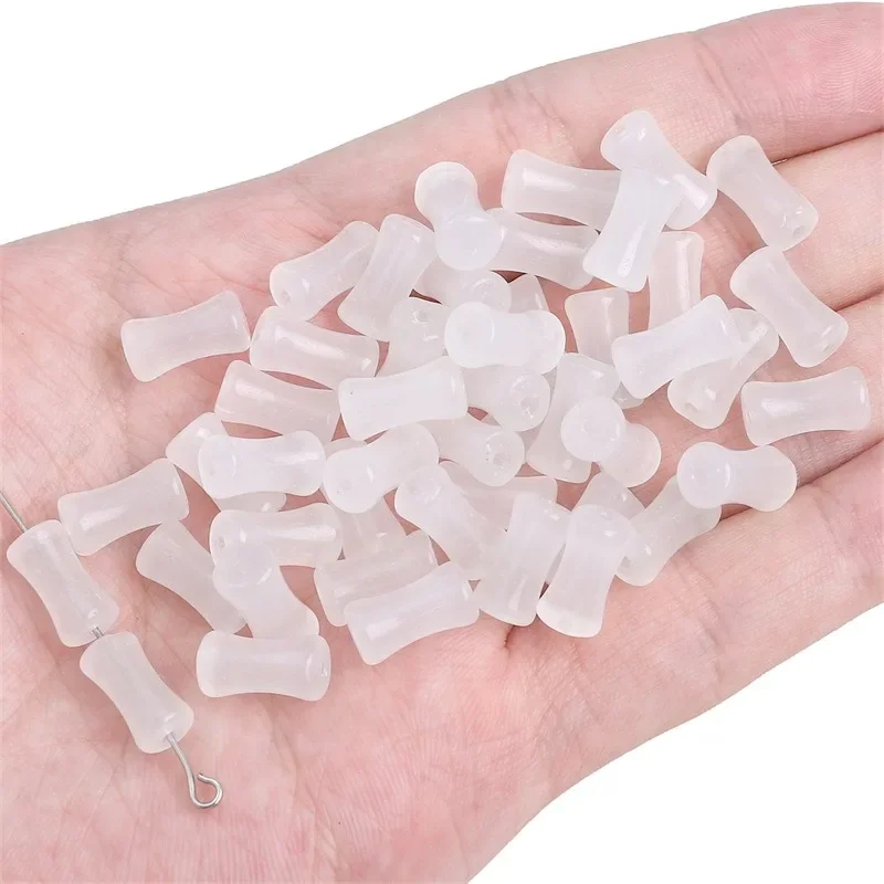 20 Pcs/pack Black White Gray Glass Transparent Beads Handmade DIY Jewelry Necklace Accessories Make Bracelets Craft Supplies images - 6