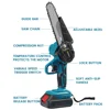 198VF 6 Inch Electric Chain Saw Cordless Mini Handheld Pruning Saw Woodworking Electric Saw Power Tools For Makita 18V Battery 5