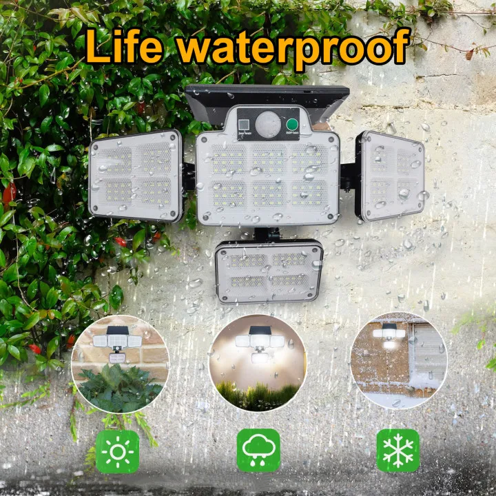 solar lantern lights 5000W Solar LED Light Outdoor 228 LED Solar Lamp Waterproof Motion Sensor Solar Outdoor Light 6000 Mah Garden Indoor Street Lamp solar lights