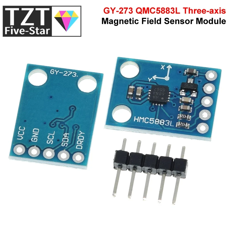 Enhanced Three-Axis Magnetic Field Sensor Module, 3V-5V Input