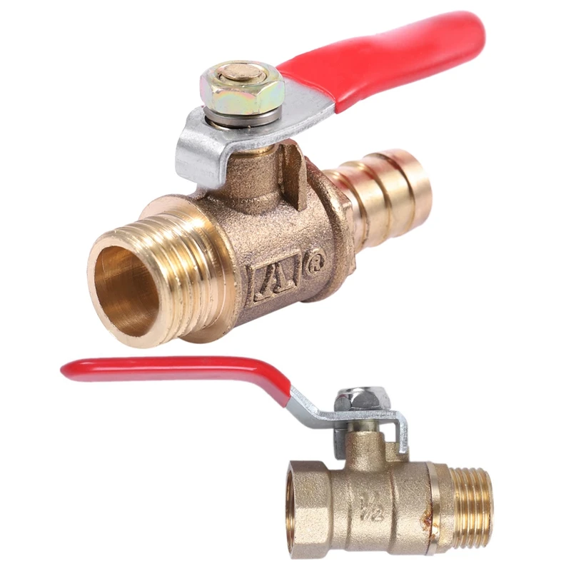 

Male To Female M/F Thread 1/2 Inch Full Port Brass Water Ball Valve & 10Mm X 1/4 Inch PT Male Thread Brass Ball Valve