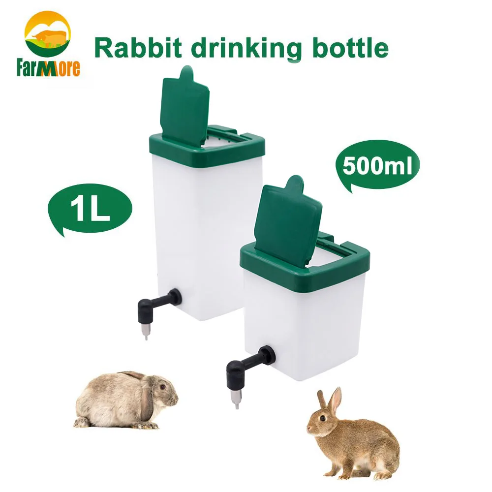 

500ml/1L Plastic Rabbit Drinking Machine Hanging Automatic Drinking Machine Drinking Small Pet Hanging Seat Plastic Rabbit