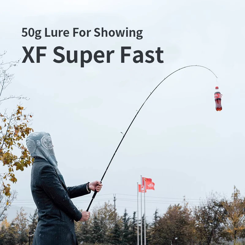 Kawa Fishing Rod 6 Sections Super Fast Action 2.1m Shrink Length 40cm 122g Fuji Ring Lure 5-25g Casting and SpinninCarbon Handle