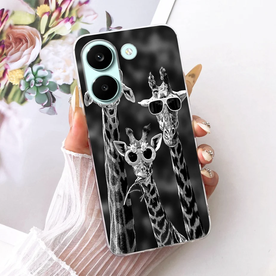 Colorful Flowers Painted Soft Slim Phone Case Cover