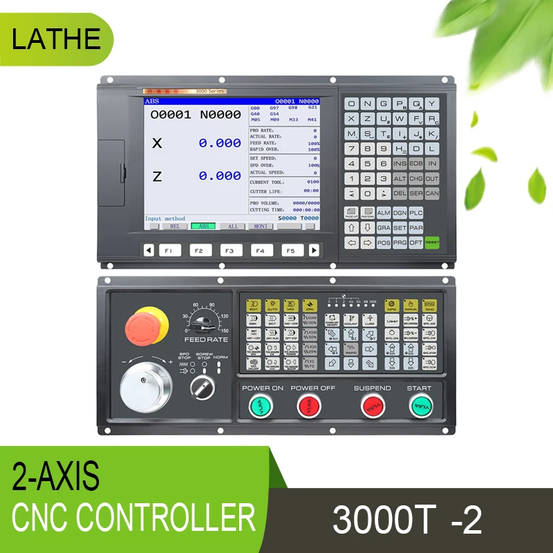 

Popular CNC Controller 2 Axis PLC Control System Kit For Lathe Turning Centers Similar To GSK Control Panel