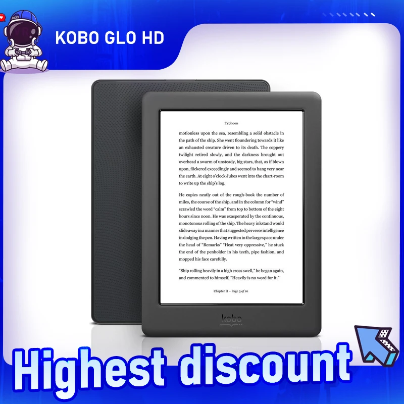KOBO GLO HD Ebook reader 300PPI 6-inch e ink Screen kobo Supports Multiple Languages ​​​​with Backlight E reader