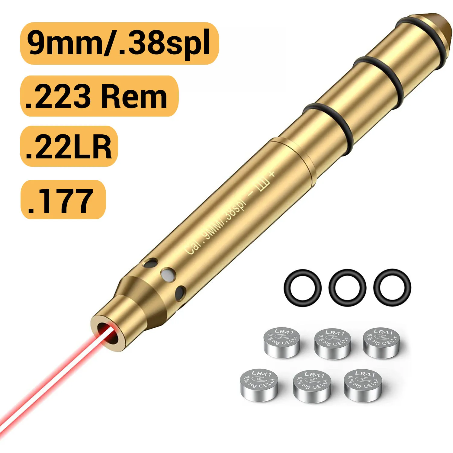 TacticalBoreSight9mm38spl223Rem22LR177EndBarrelLaser
