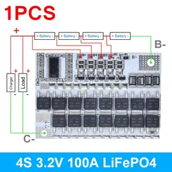 High - Capacity Lithium Battery Protection Circuit Board with Balancing Feature (1PCS 4S 3.2V LiFePO4)
