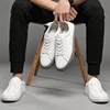Italian Genuine Leather Men's Shoes 2024 Designer White Shoes Comfy Walking Shoes Lace-up Business Outdoor Zapatos Para Hombre 6