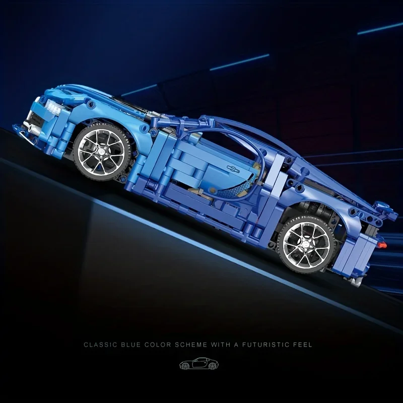 ToylinX Bluce Sports Car MOC Building Blocks Kit, 1:14 Scale Sports Car Model Toys (1259Pcs), Gift for Adults and Ki