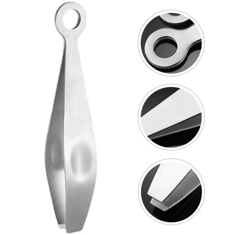 Stainless Steel Fish Bone Tweezers Pincer Clip Puller Remover Tongs Fish Bone Plucking Clamp Kitchen Gadgets Seafood Tools