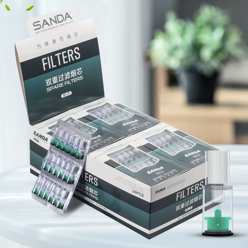 

New Sanda cigarette filters Cigarette Holder smoke core Smoking Accessories SD-27 432filters/lot