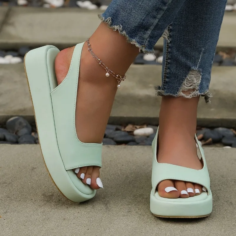 Fashion Sandals Beach Sandals Casual Sandals Lightweight and Comfortable Large Women's Shoes Platform Shoes Platform Sandals