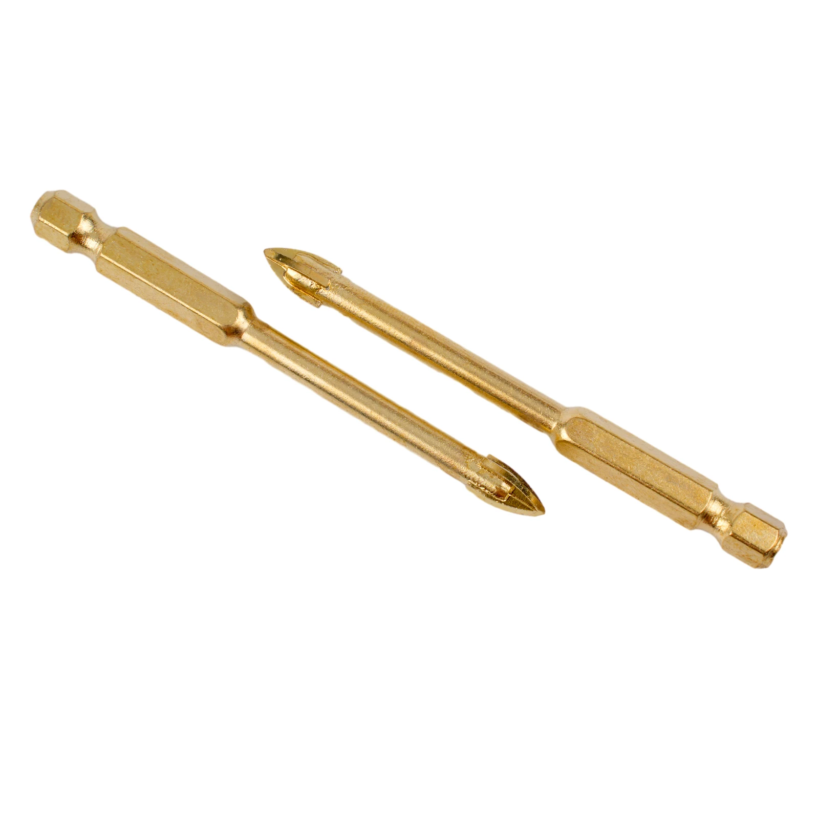 

10x6mm Drill Bits Spear Head Hex Shank For Ceramic Tile Marble Glass Wood Metal Cross Drill Bit Power Tool Drilling