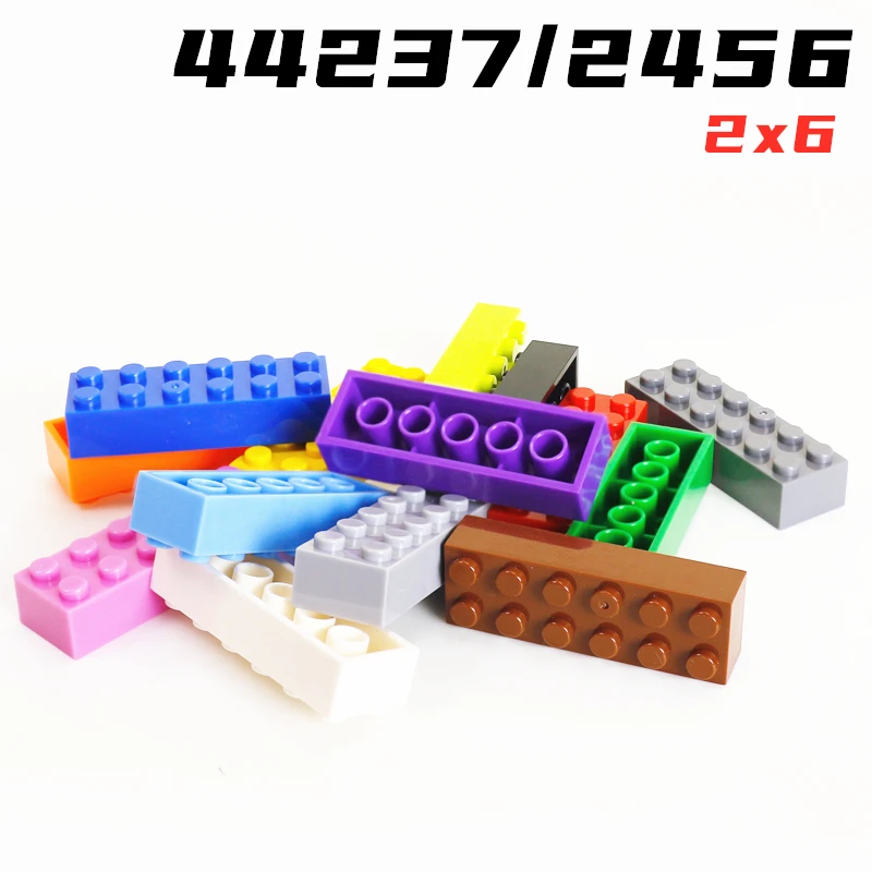 

Rainbow Pig MOC Parts 2456 44237 Brick 2 x 6 Compatible Bricks DIY Assmble Building Blocks Particle Kid Puzzle Brain Toy Gift