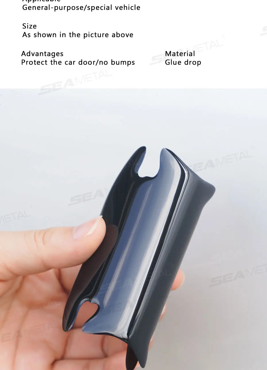 Car Door Handle Protective Sticker Wear Resistant Scratch Resistant Black Protec