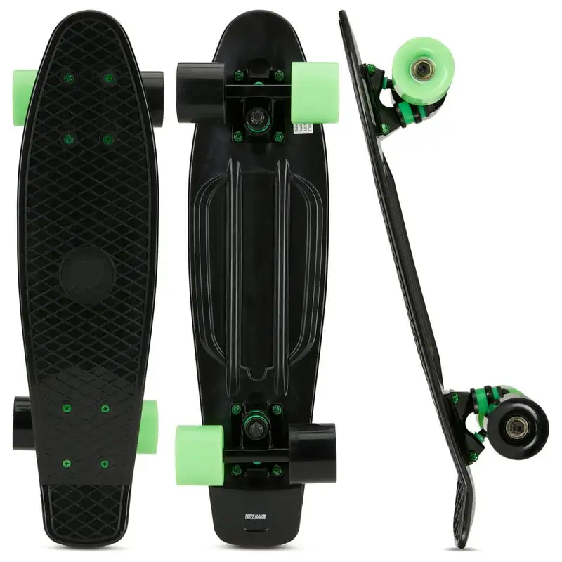 

22" Mini Skateboard, Penny Style Cruiser Skateboard for and Beginners,