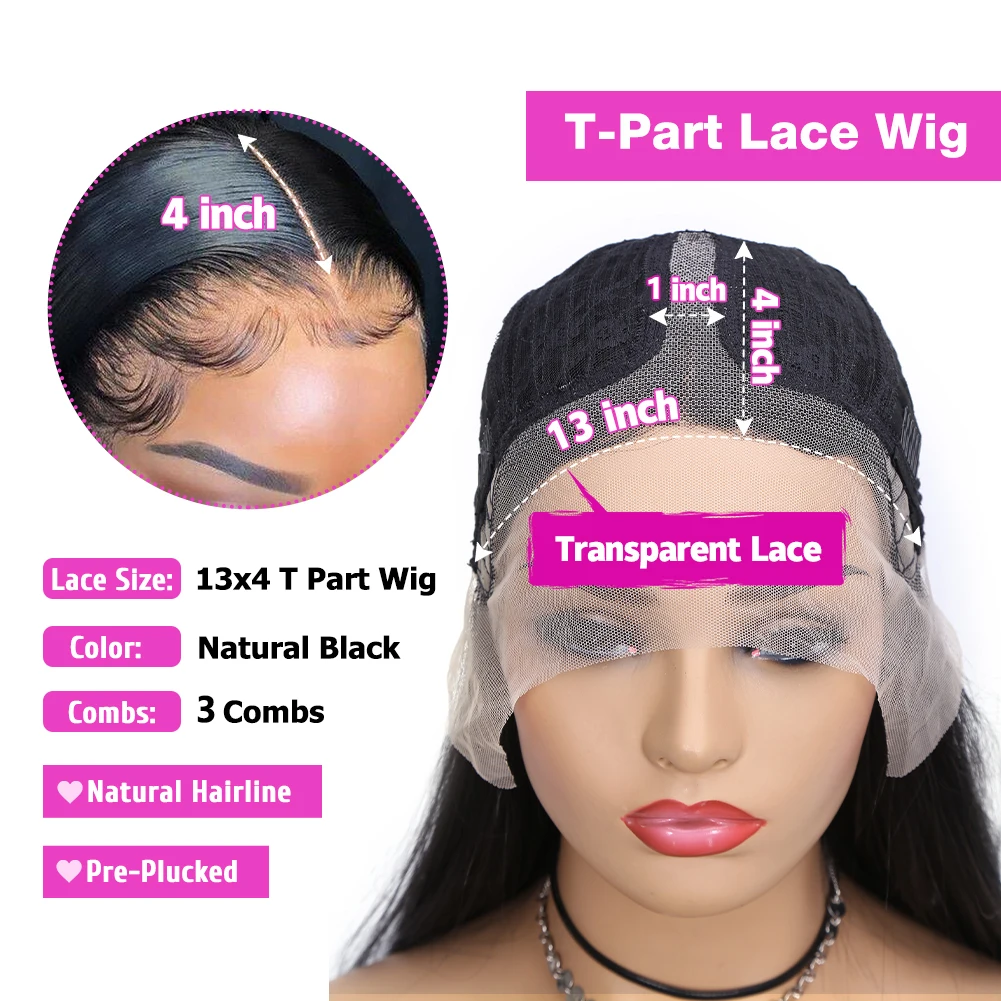 Body Wave Lace Front Human Hair Wig for Black Women Pre Plucked Brazilian Middle Part Loose Wave Transparent Lace Frontal Wigs human hair wig