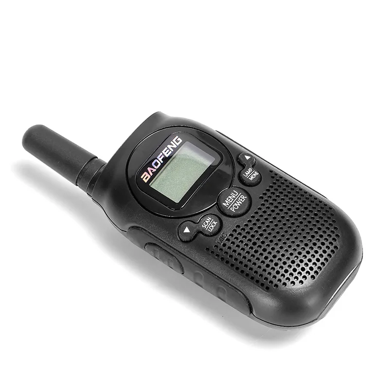BAOFNEG Children Walkie Talkie BF-T6 Mini Two Way Radios 3W 1500mAh UHF400-480MHz Small Interphone for Kids T6 Portable Radios 4