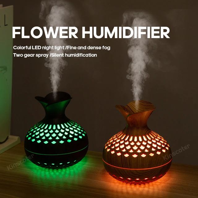 Wood Grain Humidifier 300ml USB Aroma Diffuser Atomizer USB Household Humidifier Hydrating Instrument Desktop Humidifier 1