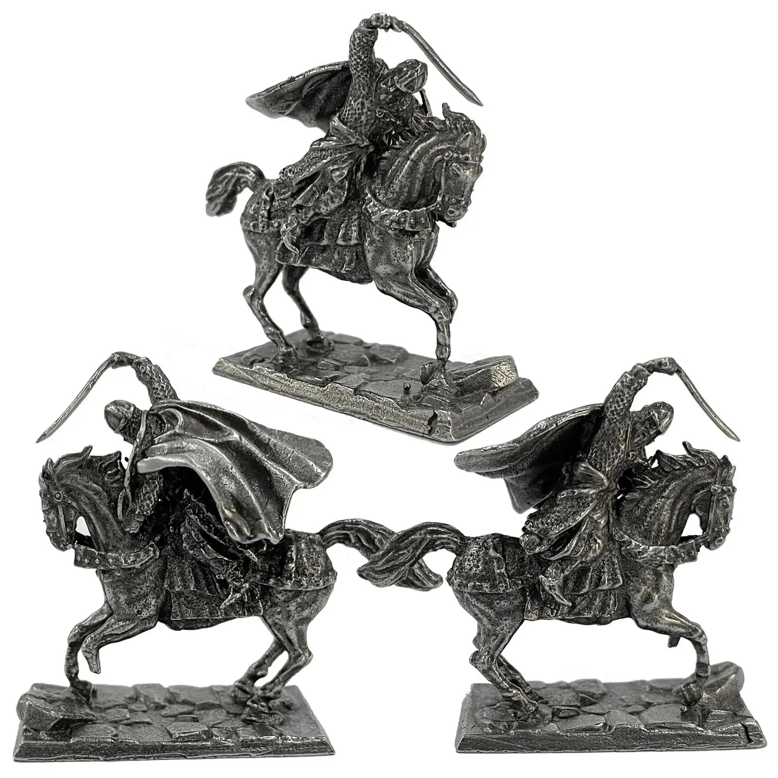 금속 중세 기사 육군 켄타우루스 기병 군인 장난감 모델 피규어 보드 게임 자동차 장식