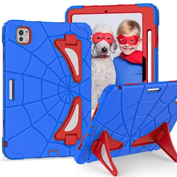 Universal Protective Tablet Case - Durable Coque Cover - Mini 6 mini 7 A17Pro (BlueRed)