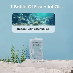 Rechargeable Automatic Aromatherapy Diffuser with Night Light (90ml Ocean Oil)