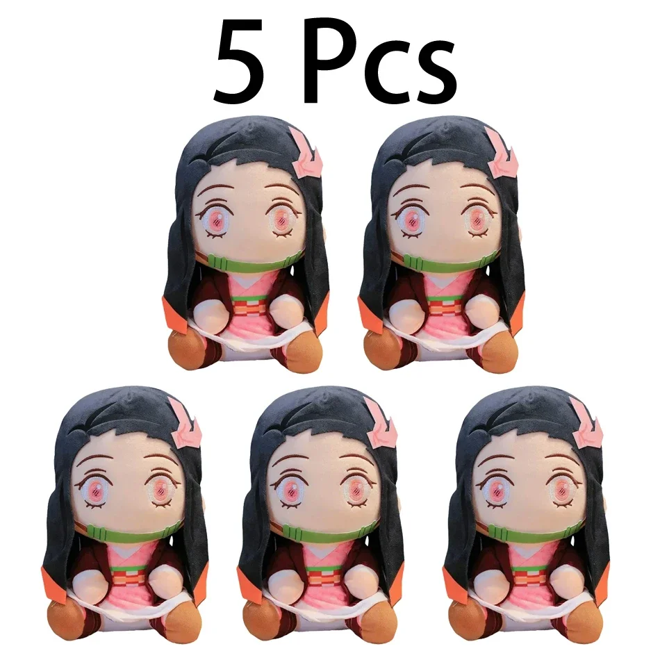 Hot Japan Demon Slayer Plush Dolls 20cm Lovely Anime Kimetsu No Yaiba Kamado Tanjirou Nezuko Zenitsu Kyoujurou Toys Kids Gifts