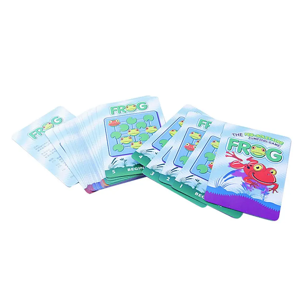 Frog Solitaire Springboard Child Intellect Chess Toy Gift Colorful 
