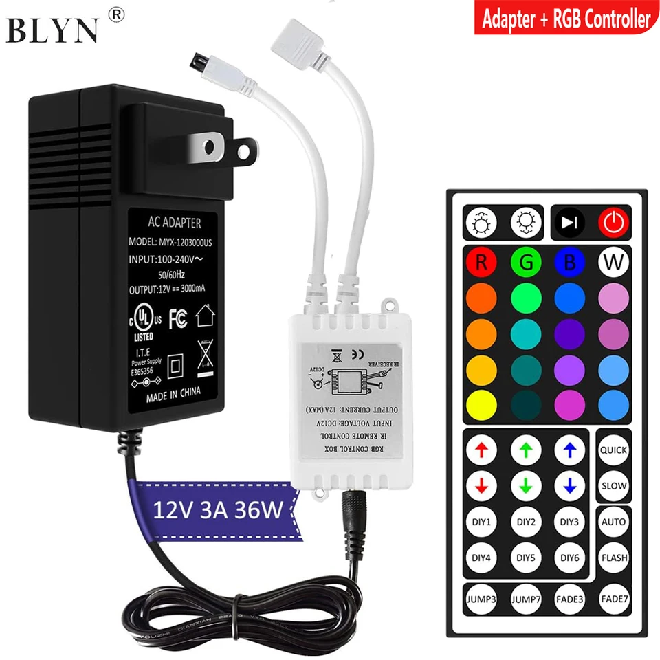 Adattatore Di Alimentazione A LED 12V 2A Con Controller WIFI A Striscia RGB Telecomando IR Alexa Google APP Compatibile Controllo Musicale Per Striscia LED - Foto 12