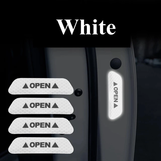 Car Door Safety Anti-Collision Warning Reflective Stickers 4pcs car stickers