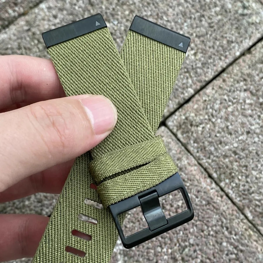 Runcool 22 26MM Suitable for Garmin Fenix7X Pro/6X/5 Nylon Jacquard Ribbon Suitable for Fenix6/7/Instinct Replacetment Bracele